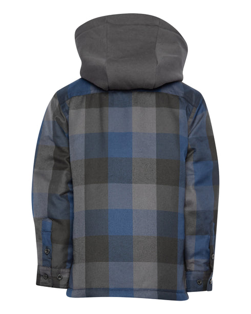 OVERTIME HOODED FLANNEL JACKET - YOUTH